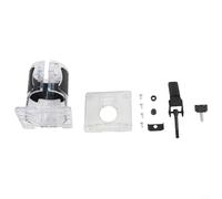 Piastra di base per router in legno trasparente per RT0701C WU601, base di montaggio regolabile per decespugliatore elettrico con fresatura visibile per finestra, kit di fissaggio taglierina in