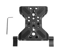 Piastra di base per telecamera da 15 mm piastra di base professionale tubo doppio foro rapido piastra di montaggio telecamera piastra di base per accessori fotografici