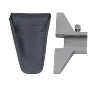 Piastra di Base Profonda in Acciaio Inossidabile con Manopola a Vite, Rettifica Ad Alta Precisione, Base di profondità Temprata per la Misurazione, con Borsa in Pelle