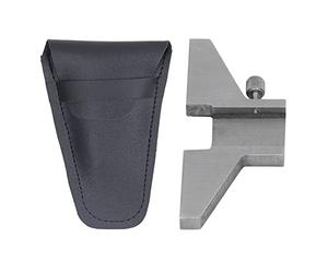 Piastra di Base Profonda in Acciaio Inossidabile con Manopola a Vite, Rettifica Ad Alta Precisione, Base di profondità Temprata per la Misurazione, con Borsa in Pelle