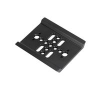 Piastra di base quadrata per treppiedi a sgancio rapido con piastra a ponte da 1/4" e 3/8" per gabbia standard