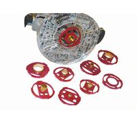 Piastra di base universale con set di anelli copiativi small red