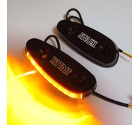 Piastra Di Blocco Specchio A LED HTTMT Nera Per Suzuki 01-05 GSXR6