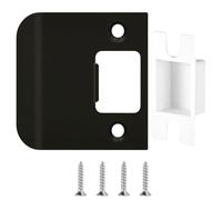 Piastra di chiusura estesa 2-1/4 x 2-1/4 Piastra di chiusura per porta per carichi pesanti con viti rinforzate Riscontro a labbro di estensione per incontro di porta esterna/interna