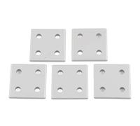 Piastra di collegamento in alluminio | 4 - Hole Vertical Joining Board for 2040/6060 / 8080 Series | 5Pcs Heat & Oxidation Tolerant Brackets (2040)