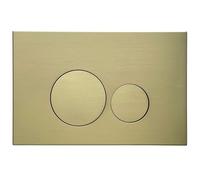 Piastra di comando AquaUno per WC, 23,8 x 15,5 cm, oro spazzolato