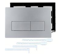 Piastra di comando per Geberit Sigma 01 20 30 50, piastra di azionamento WC, nero opaco, per cassetta UP300 e UP320, ricambio per 115.770, pomello di scarico a 2 quantità, con accessori di montaggio