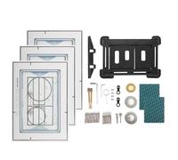 Piastra di comando per WC a filo di superficie, compatibile con serie Geberit Sigma, piastra di azionamento con fissaggio magnetico, piastra di pressione per WC, set completo, installazione nascosta