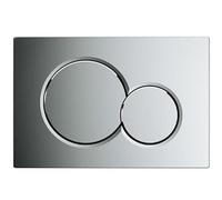 Piastra di comando per WC AquaUno ROND, 24,6 x 16,4 cm, cromata