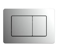 Piastra di comando per WC AquaUno Tile, cromata, 24,5 x 16,2 cm, cromato lucido