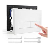 Piastra di comando per WC Geberit Sigma, piastra di ricambio compatibile per risciacquo a 2 quantità per Sigma 01/20/21/30/40/50, UP300/UP320 (bianco)