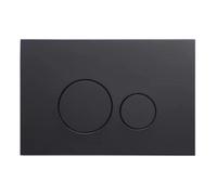 Piastra di comando per WC UWT01H-GE, piastra rotonda da incasso, colore nero, 264 × 164 × 12,5 mm