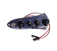 Piastra di controllo completamente caricata pre -cablatura con cablaggio per bassi jazz accessori strumenti di commutazione attivo passivo metallo arrugginito 15,25 x 6,96 x 5,06