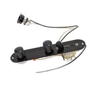 Piastra di Controllo Della Chitarra Interruttore a 5 Vie Potenziometri Da 250 KΩ Controlli Di Tono Del Volume Zigrinati Manopole Per La Sostituzione Di Parti Di Chitarra Elettrica (GE234 (black))