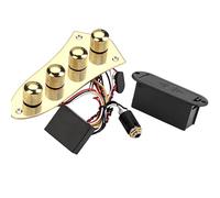 Piastra di controllo per chitarra a 4 vie, cablaggio con viti, adatto per stili standard, parti di ricambio per chitarra elettrica, cablaggio precablato