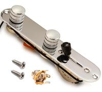 Piastra di controllo per chitarra completamente carica, interruttore a lama a 3 vie precablato grande potenziometri alfa condensatore arancione, sistema di controllo del tono del volume a cupola