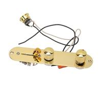 Piastra di Controllo per Chitarra, Interruttore a 5 Vie Precablato Potenziometri da 250 K Manopole di Controllo del Volume e del Tono per Chitarra Elettrica Stile Tele (GE235