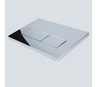 Piastra di controllo WC sospesa, compatibile con Geberit Sigma 01/20/21/30/40/50, UP300 e UP320, con doppia caccia