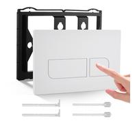 Piastra di controllo WC sospesa, piastra di innesco Geberit Wcà doppia caccia d'acqua, compatibile con GEBERIT SIGMA01/20/21/30/50 UP300/320, piastra di controllo WC sospesa (bianco)