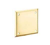 Piastra di copertura, borchia 60x60mm, ottone - THIRARD