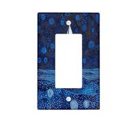 Piastra di copertura decorativa per interruttore a bilanciere singolo a forma di barca a vela a tema cartone animato nautico, divertente piastra elettrica per camera da letto, bagno, barca magica