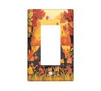 Piastra di copertura decorativa per interruttore della luce a 1 banda singola a bilanciere, novità autunnale campagna, piastra elettrica, piastra frontale Gorilla per cucina e soggiorno