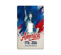 Piastra di copertura decorativa per interruttore della luce del 4 luglio Independence Day 1 gang Single Toggle, 1776-2026 Piastra elettrica per il 250 ° anniversario degli Stati Uniti per la stanza