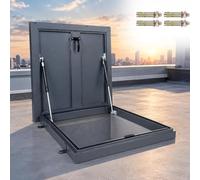 Piastra Di Copertura Per Botola Di Accesso Al Tetto, Superficie Superiore | Piastra Per Botola Da Tetto, Resistente Agli Urti E Ai Raggi UV, Accesso Di Facile(600x600mm(23.6x23.6in))