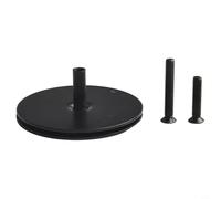 Piastra di copertura per foro della porta per pomello e catenaccio, struttura in metallo con due tipi di viti per un'installazione sicura e flessibile su vari spessori di porte