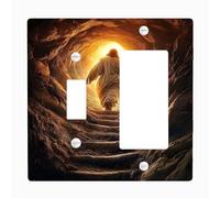 Piastra di copertura per interruttore della luce mistica, design a grotta luminosa calda per la decorazione domestica, piastre da parete in materiale termoplastico, dimensioni standard