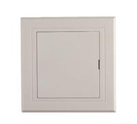 Piastra di copertura per ispezione in PVC per porta di servizio tubo fognario con copertura rimovibile e griglia del flusso d'aria per accesso al sistema idraulico e di ventilazione (300 x 300)