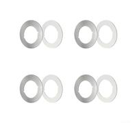 Piastra di copertura per pomello della porta per porte interne (confezione | Acciaio inossidabile 304, resistente alla ruggine, resistente, previene la deformazione, finitura argento o nera