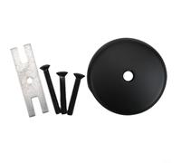 Piastra di copertura per troppopieno per vasca da bagno costruita per un'integrazione senza soluzione di continuità con le comuni disposizioni idrauliche della vasca da bagno (nero)