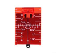 Piastra di destinazione con supporto per un posizionamento preciso, compatibile con linee verdi e rosse, uso interno ed esterno, forma rettangolare, montabile a parete e pavimento (rosso)