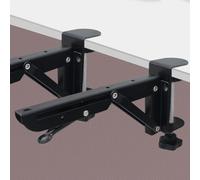 Piastra di estensione per scrivania scorrevole, clip di supporto regolabile in ferro per vassoio tastiera e poggiamani, soluzione ergonomica per spazio di lavoro per casa e ufficio