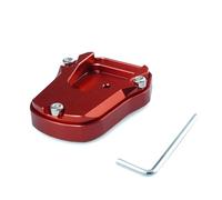 Piastra di estensione per staffa laterale per moto, antiscivolo, per ingrandire il supporto di estensione del cavalletto, compatibile con NS125 NX125, cuscinetti per piedi di dolore, per uomini che