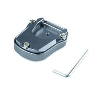 Piastra di estensione per staffa laterale per moto, antiscivolo, per ingrandire il supporto di estensione del cavalletto, compatibile con NS125 NX125, cuscinetti per piedi di dolore, per uomini che
