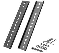 Piastra di estensione VESA verticale per TV con VESA posizionato in basso, compatibile con supporti TV da soffitto motorizzati e supporti da parete braccio verticale, 1 coppia, Nero