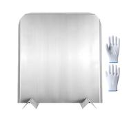 Piastra di fondo per - 41 x 46 cm - Schienale regolabile per servizio pesante con gambe - Piastre posteriori per e pannelli in metallo - per la casa e il soggiorno 'hotel o ufficio