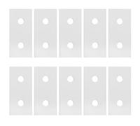 Piastra di giunzione Strumento di connessione verticale di rinforzo per collegamento piatto in alluminio 10 pezzi Forte e durevole Design a 2 fori per l'industria edile Struttura (3030)