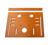 Piastra di guida per sega elettrica, base inferiore per macchina da taglio, 28 x 25 cm, con campo di taglio 30 mm/19 cm, materiale bachelite, resistente al calore e all'usura, compatibile con modelli