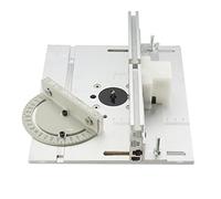 Piastra di inserimento del tavolo del router Banchi for la lavorazione del legno Sega da tavolo W Guida del calibro obliquo Staffe scorrevoli for recinzione in profilo di alluminio Strumenti per la la