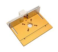 Piastra di inserimento del tavolo del router in alluminio con calibro obliquo for banchi for la lavorazione del legno sega da tavolo macchina for incisione trimmer multifunzionale Strumenti per la lav