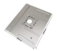 Piastra di inserimento del tavolo del router in alluminio con calibro obliquo for banchi for la lavorazione del legno Sega da tavolo Macchina for incisione trimmer multifunzionale Strumenti per la lav