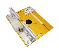 Piastra di inserimento del tavolo del router in alluminio con calibro obliquo for banchi for la lavorazione del legno Sega da tavolo Macchina for incisione trimmer multifunzionale Strumenti per la lav