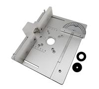 Piastra di inserimento del tavolo del router in alluminio con calibro obliquo for banchi for la lavorazione del legno Sega da tavolo Macchina for incisione trimmer multifunzionale Strumenti per la lav