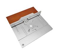 Piastra di inserimento del tavolo del router in alluminio Scheda di vibrazione elettrica for fresatura del legno con calibro for mitra Set di guide for calibro tenone Sega da tavolo Lavorazione del le