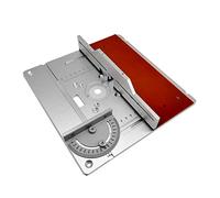 Piastra di inserimento del tavolo del router in alluminio Scheda di vibrazione elettrica for fresatura del legno con calibro for mitra Set di guide for calibro tenone Sega da tavolo Lavorazione del le
