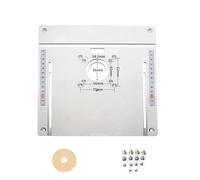 Piastra di inserimento del tavolo del router in alluminio Scheda elettrica for fresatura del legno con set di guide for calibro obliquo Tavolo for sega Banco da lavoro for la lavorazione del legno Str