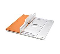 Piastra di inserimento del tavolo del router in alluminio Scheda elettrica for fresatura del legno con set di guide for calibro obliquo Tavolo for sega Banco da lavoro for la lavorazione del legno Str